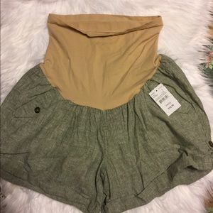 Indigo Blue Maternity Shorts